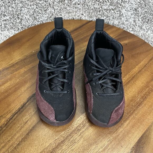 Air Jordan 12 Retro A Ma Maniere (TD) Size 9C FB2687-001 Black Burgundy - Picture 3 of 8